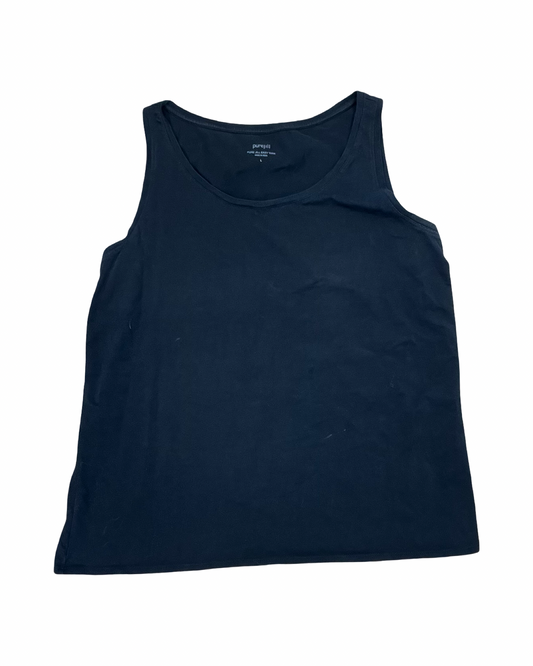 Top Sleeveless Basic By Pure Jill In Black, Size:L