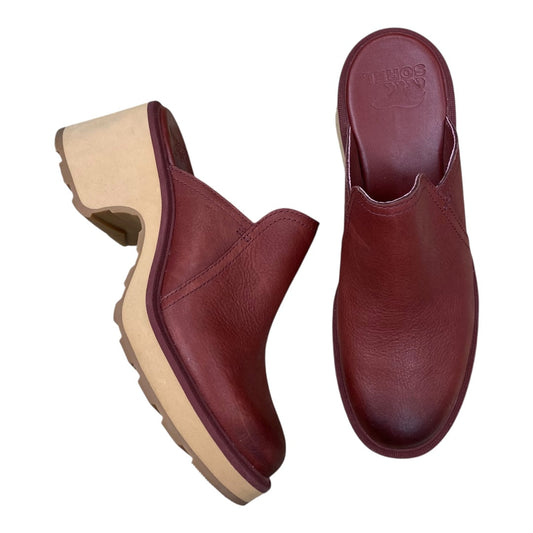 Shoes Designer By Sorel In Maroon, Size:10