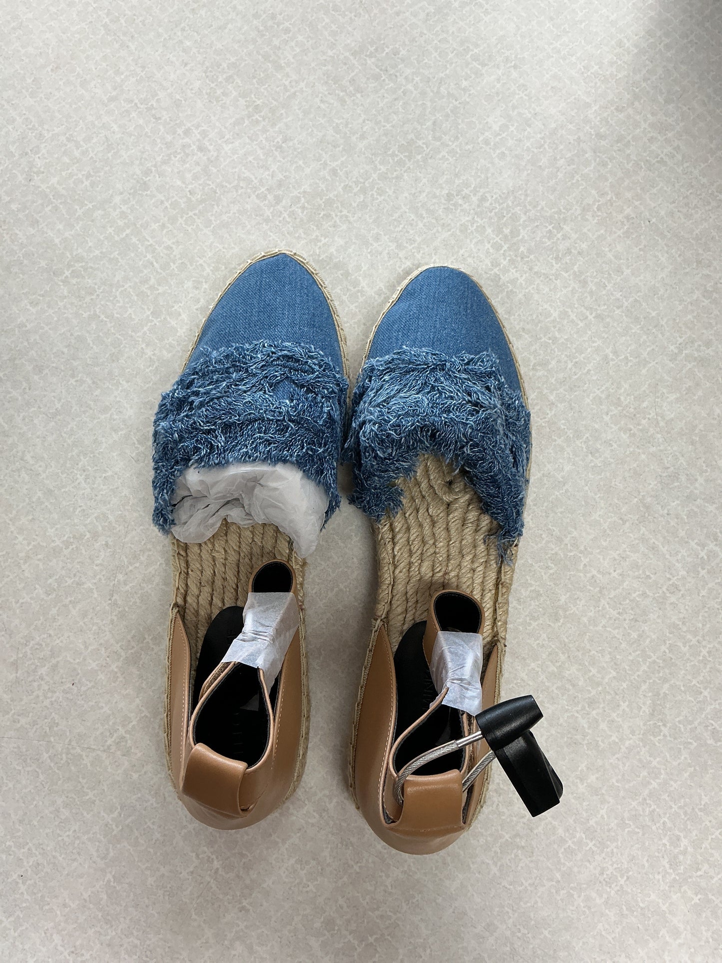 Sandals Designer By Rebecca Minkoff In Blue Denim, Size:9.5