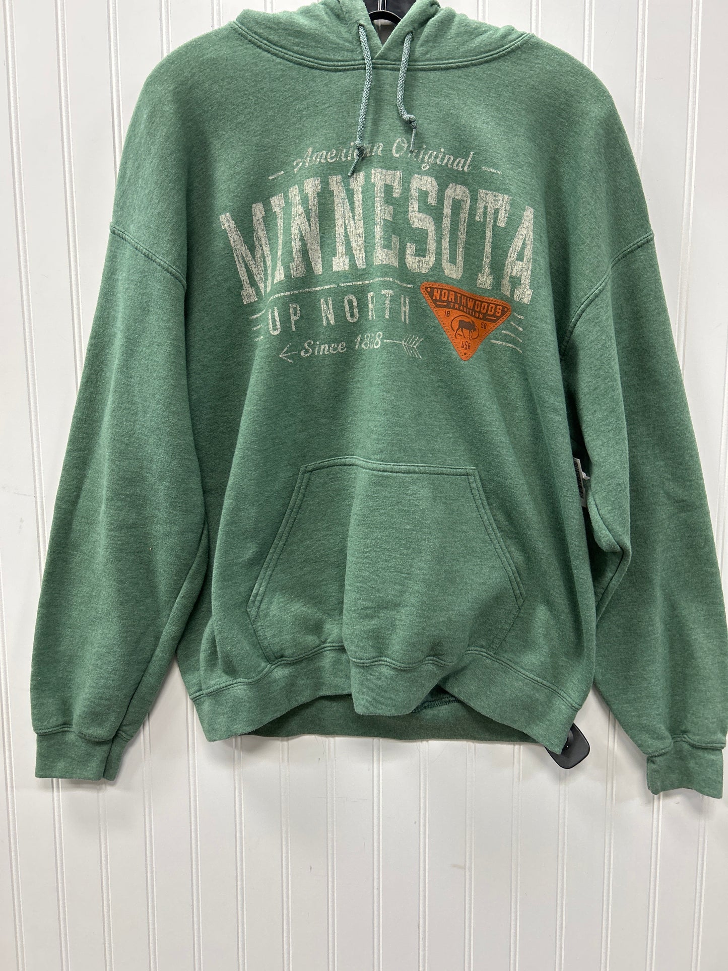 Sweatshirt Hoodie By Cmc In Green, Size:L