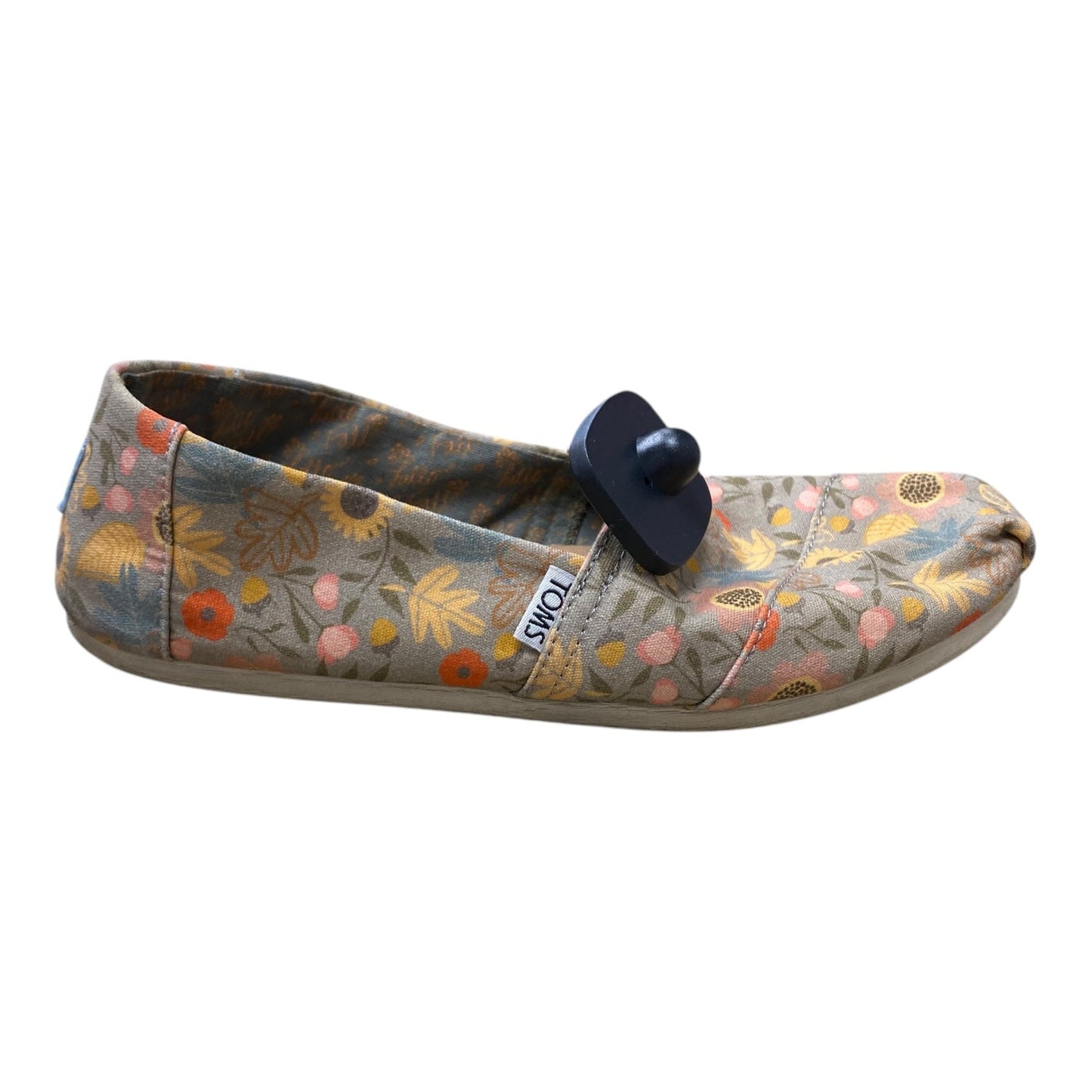 Shoes Flats By Toms In Floral Print, Size:8