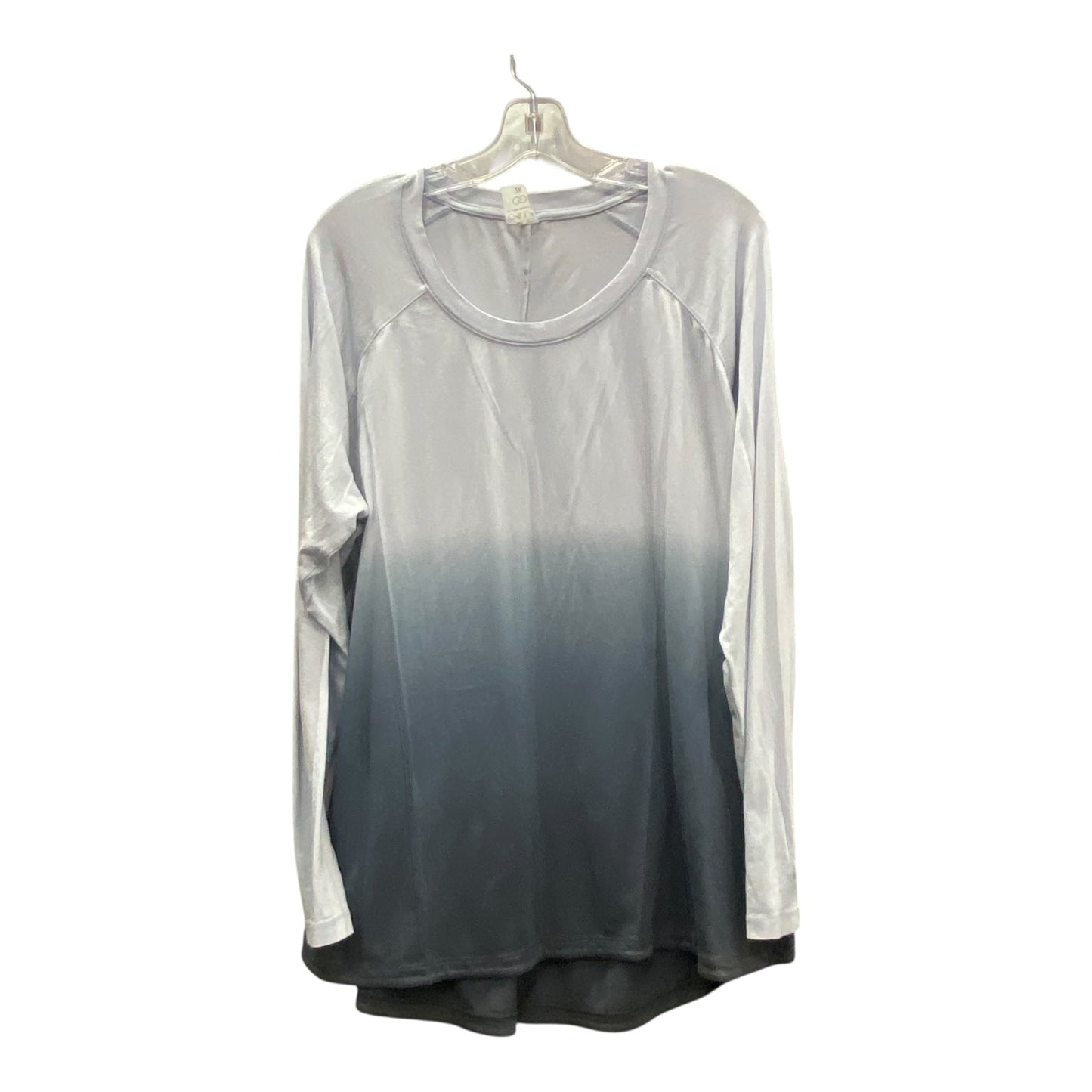 Athletic Top Ls Crewneck By Calia In Blue, Size:2x