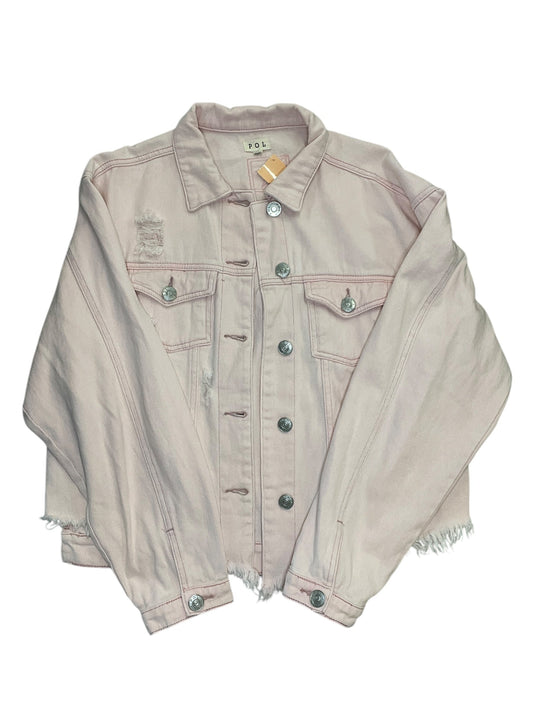 Jacket Denim By Pol In Pink, Size:M