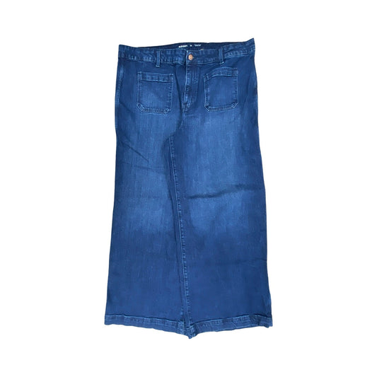 Jeans Wide Leg By Old Navy In Blue Denim, Size:20