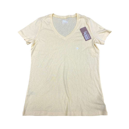 Top Ss Basic By Eddie Bauer In Yellow, Size:L