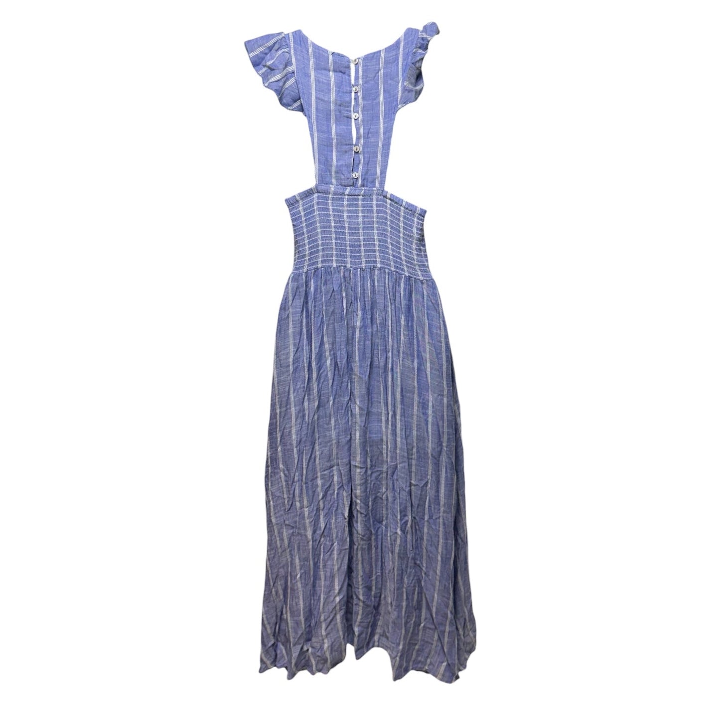 Chambray Butterflies Maxi Dress By Free People In Striped Pattern, Size: XS