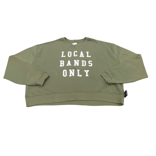 Sweatshirt Crewneck By Pilcro In Green, Size:L