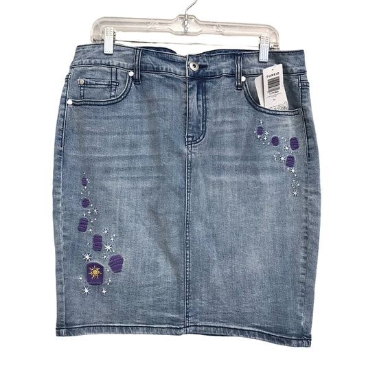 Skirt Mini & Short By Torrid In Blue Denim, Size:14