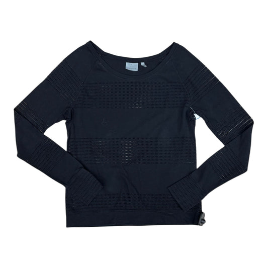 Athletic Top Ls Crewneck By Athleta In Black, Size:S
