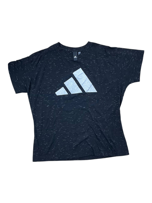 Athletic Top Ss By Adidas In Black, Size:Xl