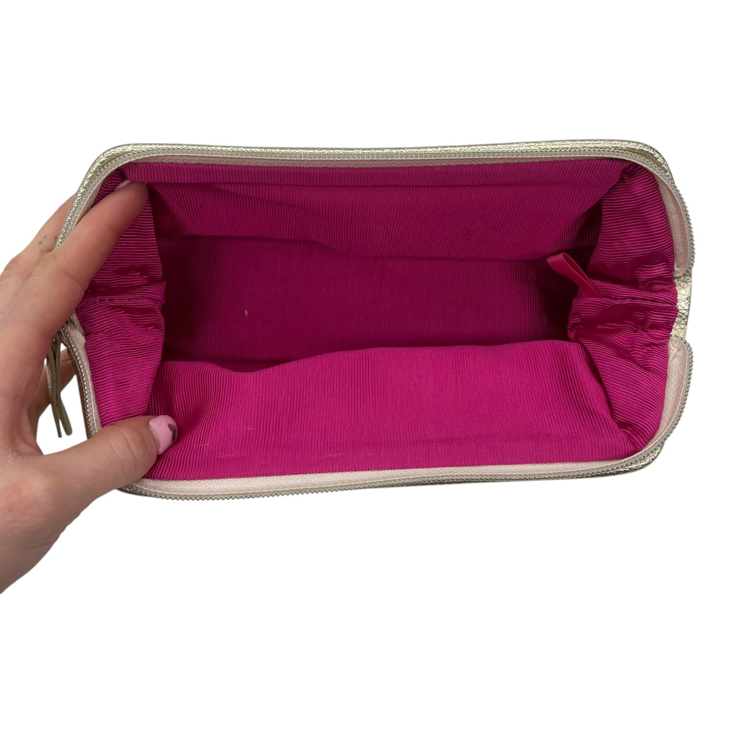 Makeup Bag By Victorias Secret In Cream, Size:Medium