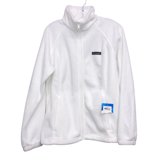 Jacket Fleece By Columbia In White, Size:L