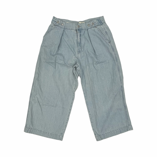 Jeans Cropped By Universal Thread In Blue Denim, Size:8