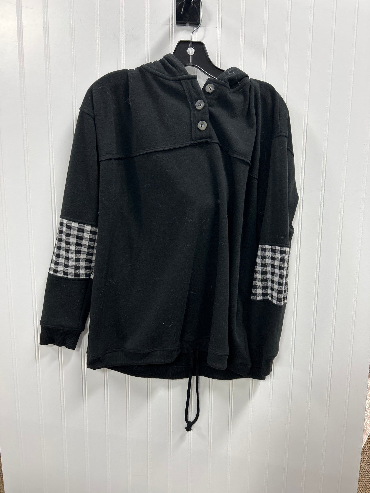 Athletic Top Ls Hoodie By Majestic In Purple, Size:1X