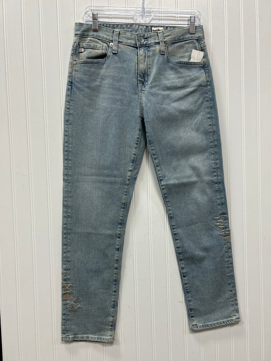 Jeans Straight By Adriano Goldschmied In Blue Denim, Size:2