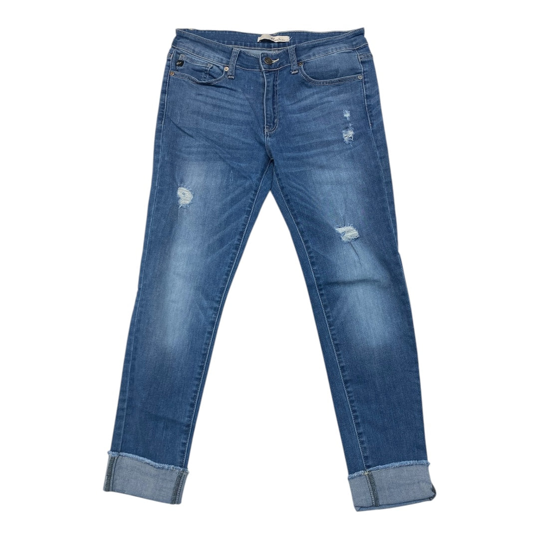 Jeans Skinny By Kancan In Blue Denim, Size:8