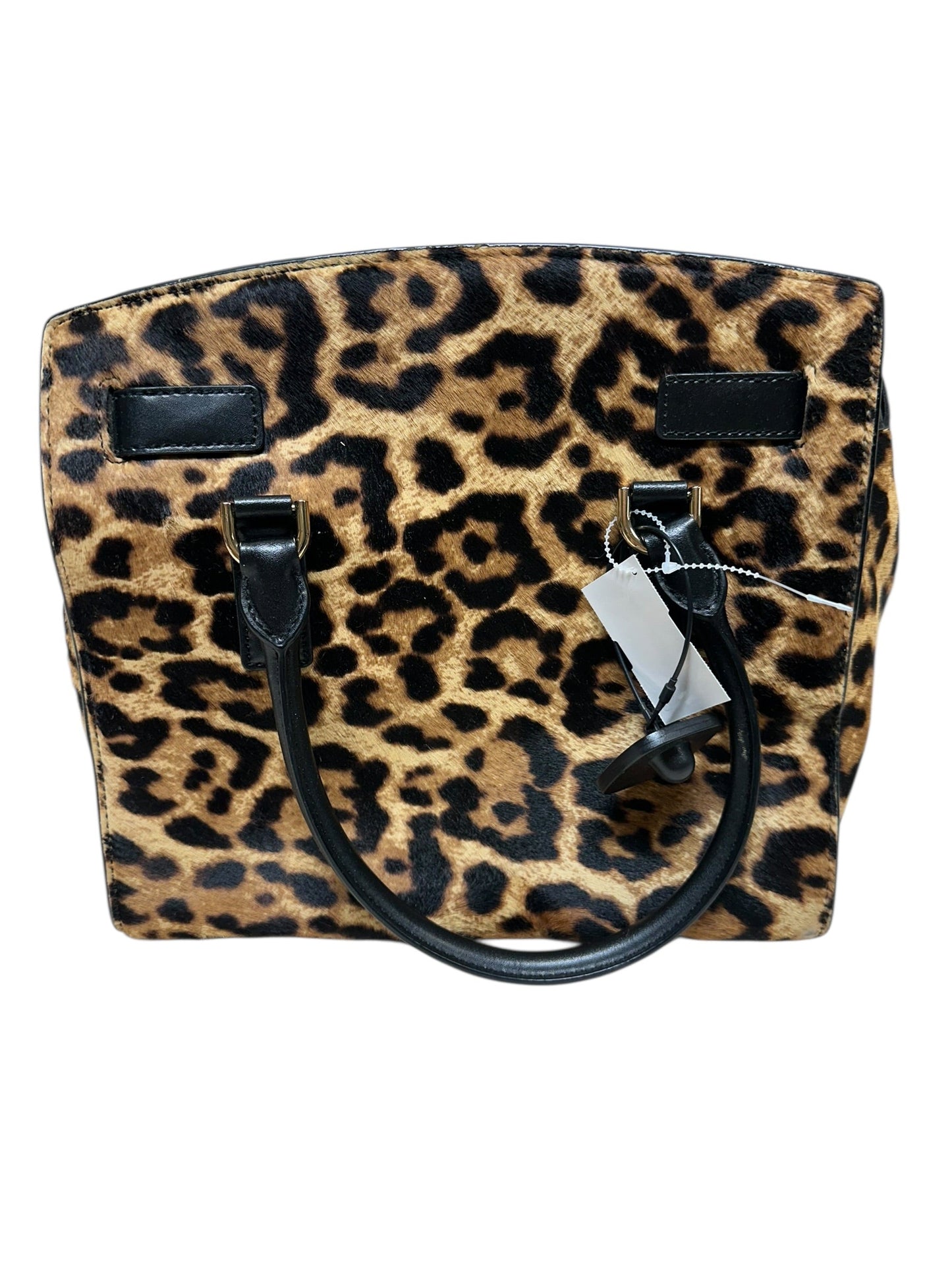 Handbag Designer By Michael Kors In Animal Print, Size:Large