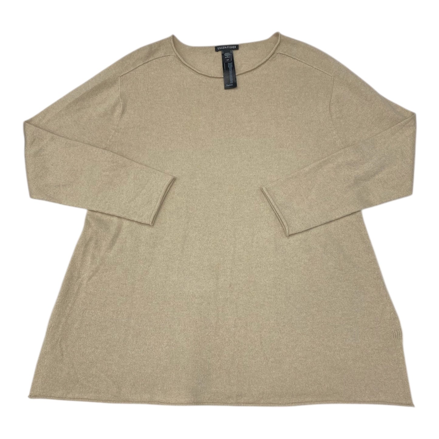 Sweater Designer By Eileen Fisher In Beige, Size:Sp