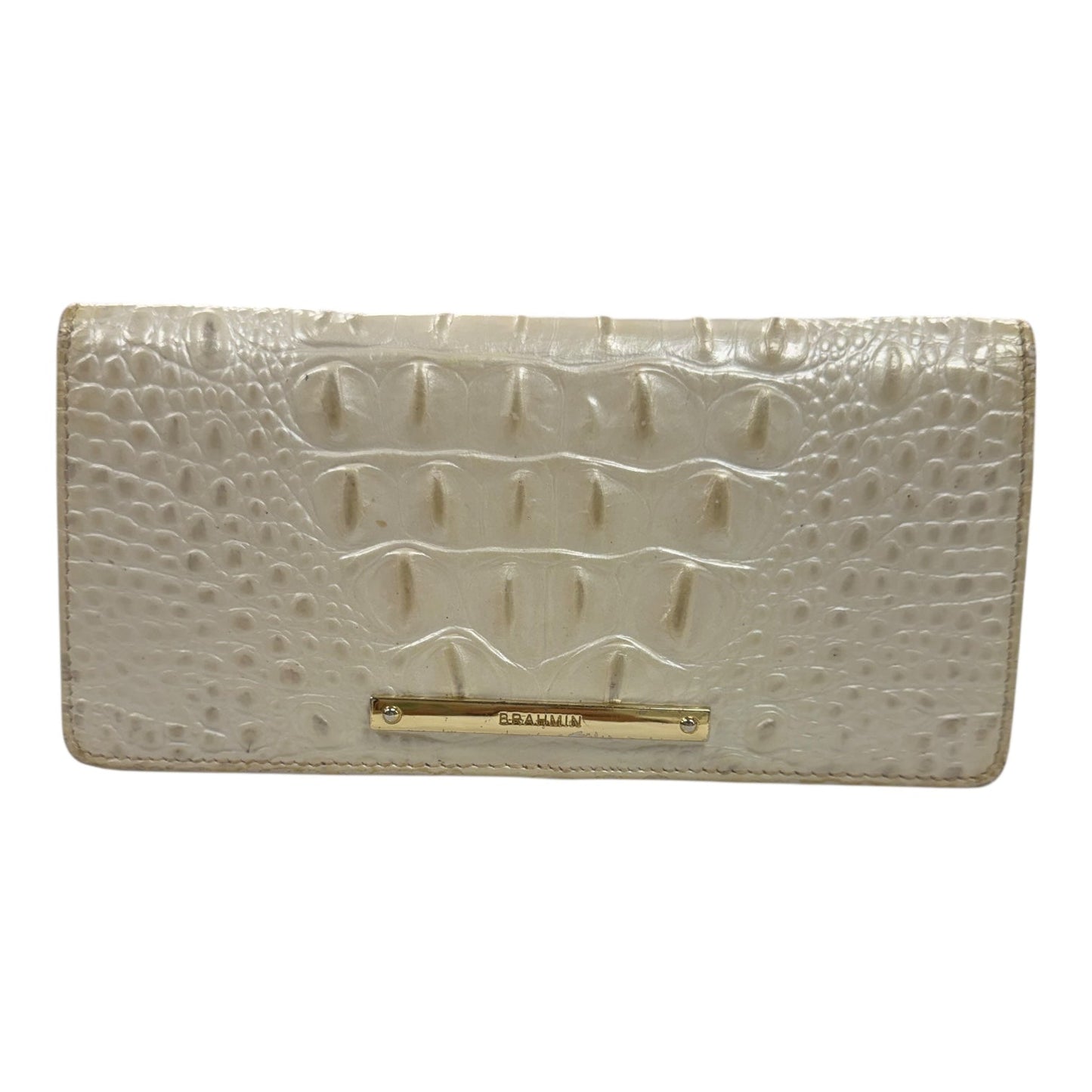 Wallet Designer By Brahmin In Cream, Size:Large