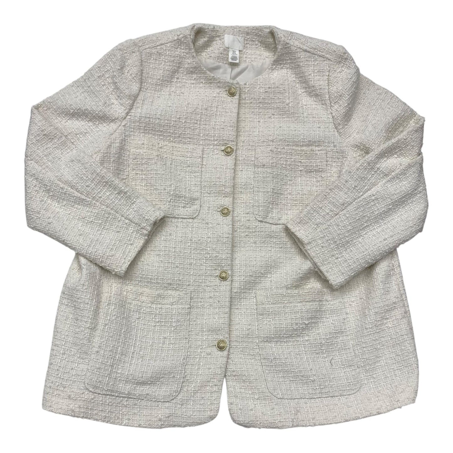 Blazer By H&M In White, Size:Xl