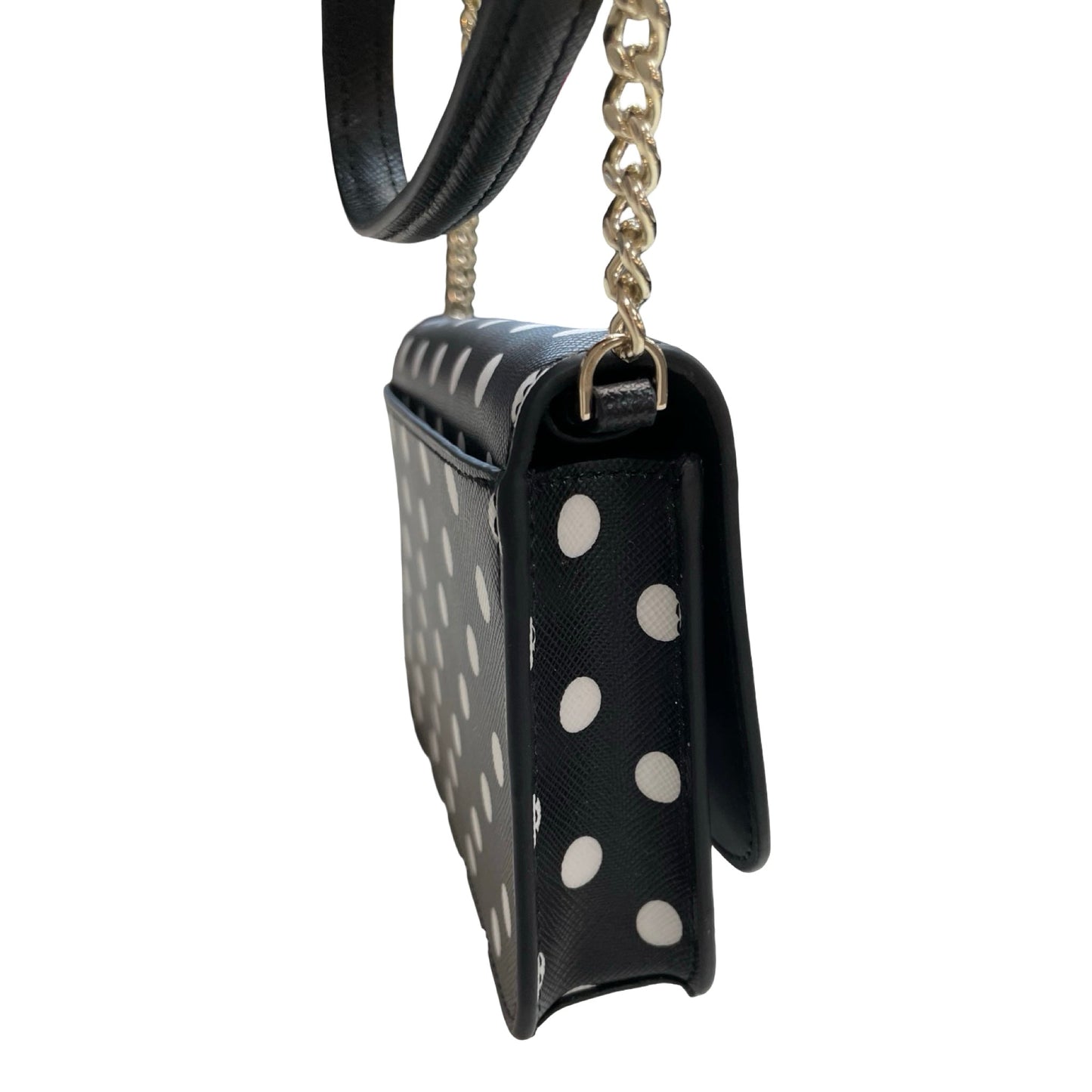 Handbag Designer By Kate Spade In Polkadot Pattern, Size:Small