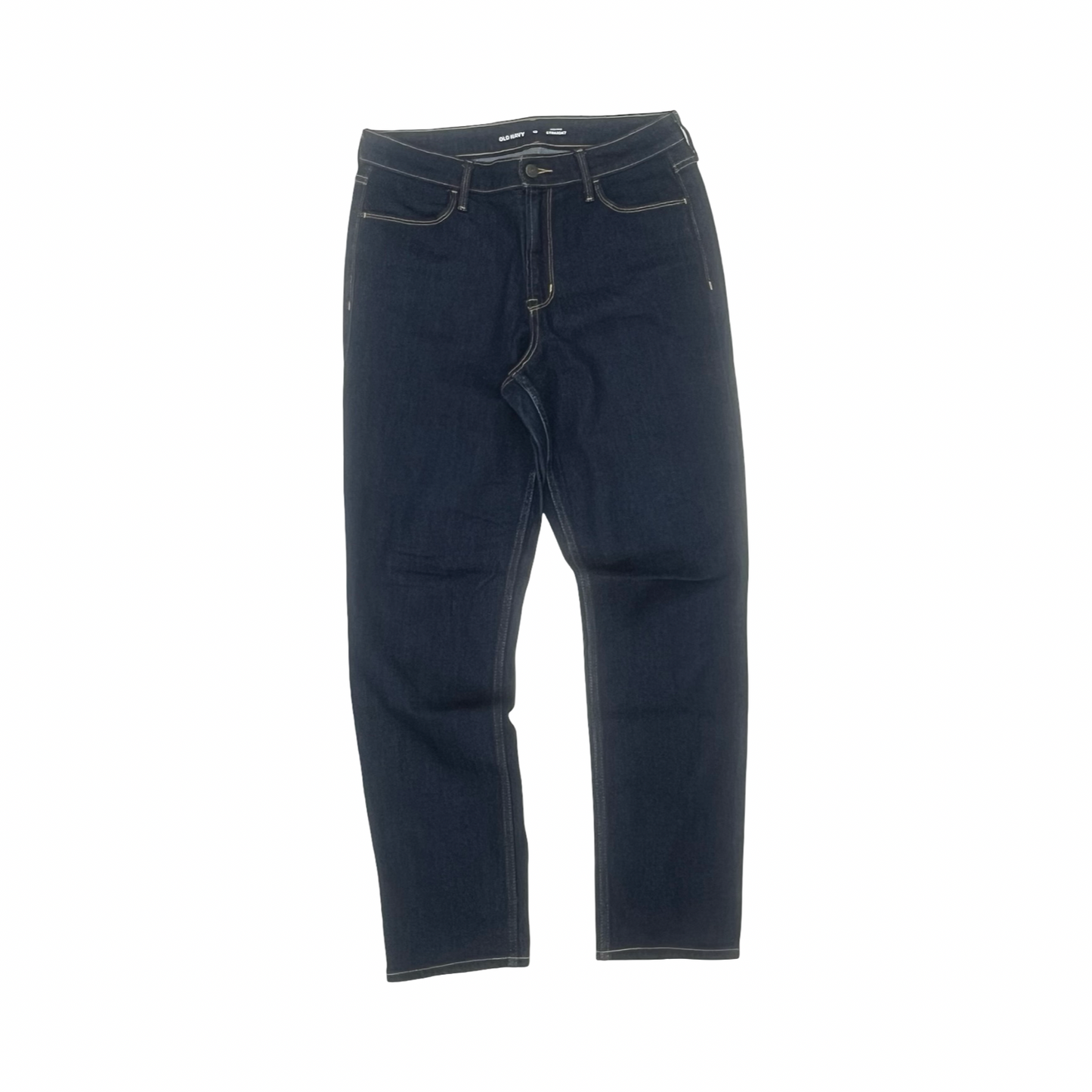 Jeans Straight By Old Navy In Blue Denim, Size:10