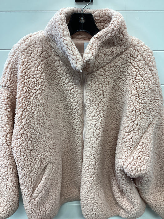 Jacket Fleece By Nine West In Pink, Size:Xxl