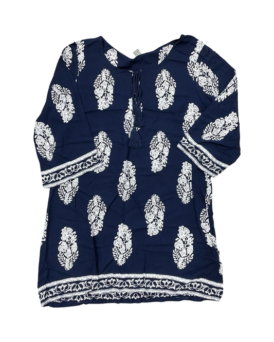 Dress Casual Short By Clothes Mentor In Blue, Size:Xl