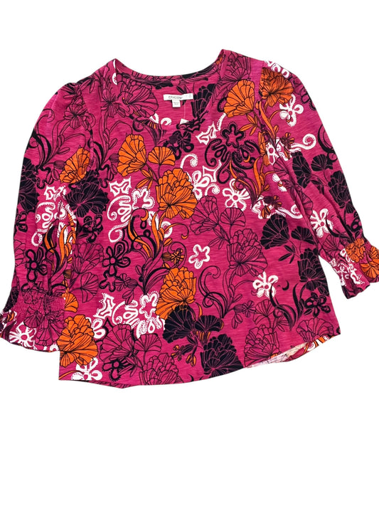 Top Ls By Chicos In Floral Print, Size:L