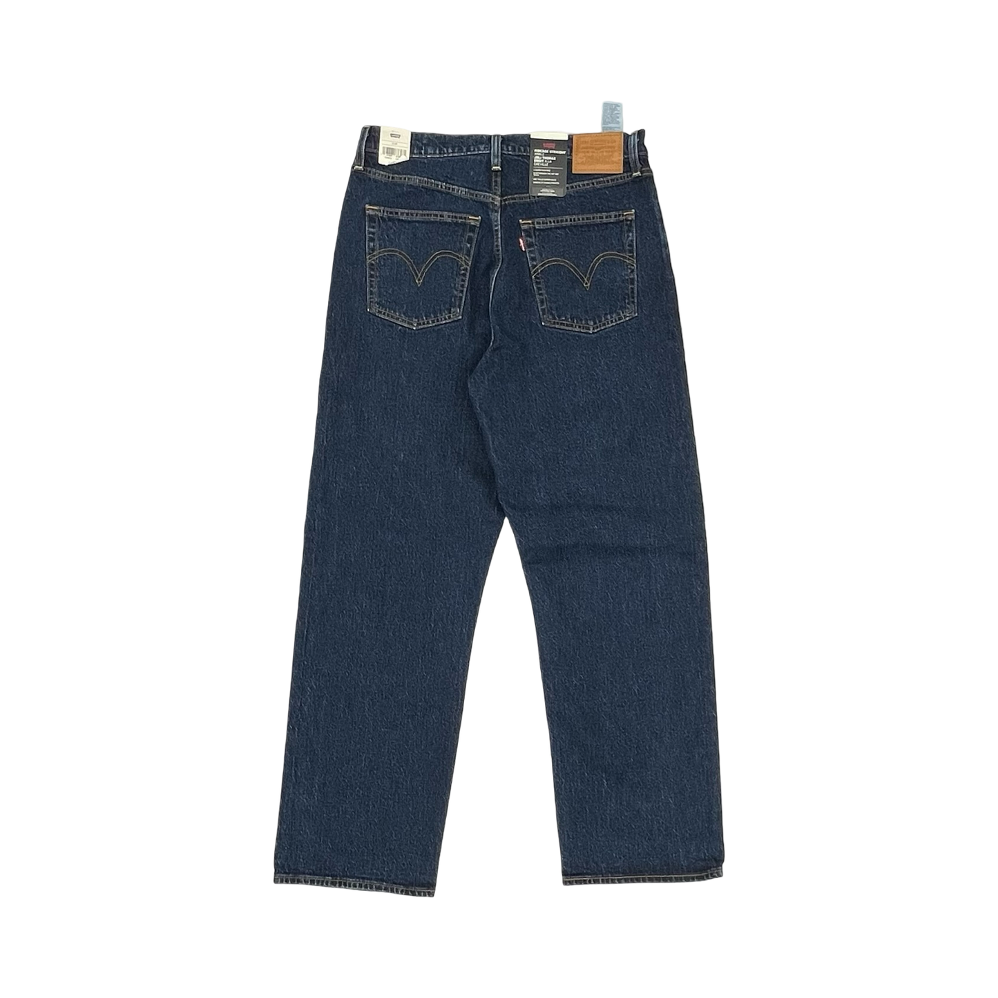 Jeans Straight By Levis In Blue Denim, Size:12