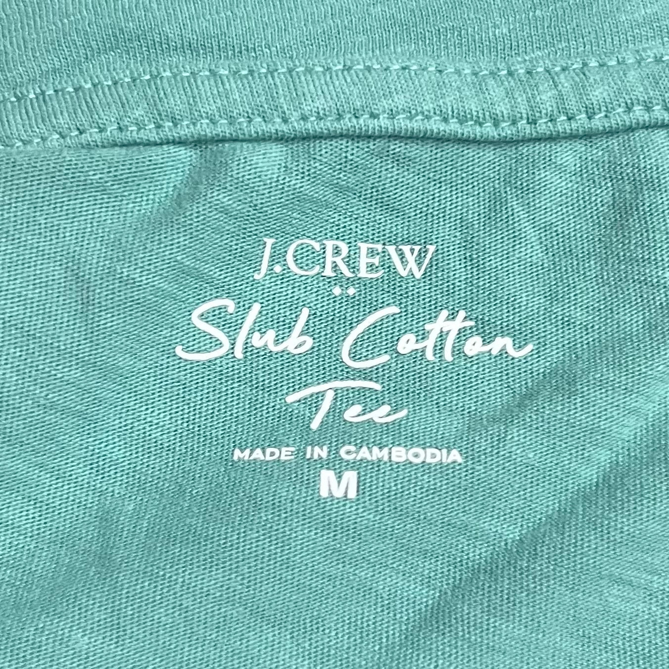 Top Short Sleeve By J. Crew In Green, Size: M
