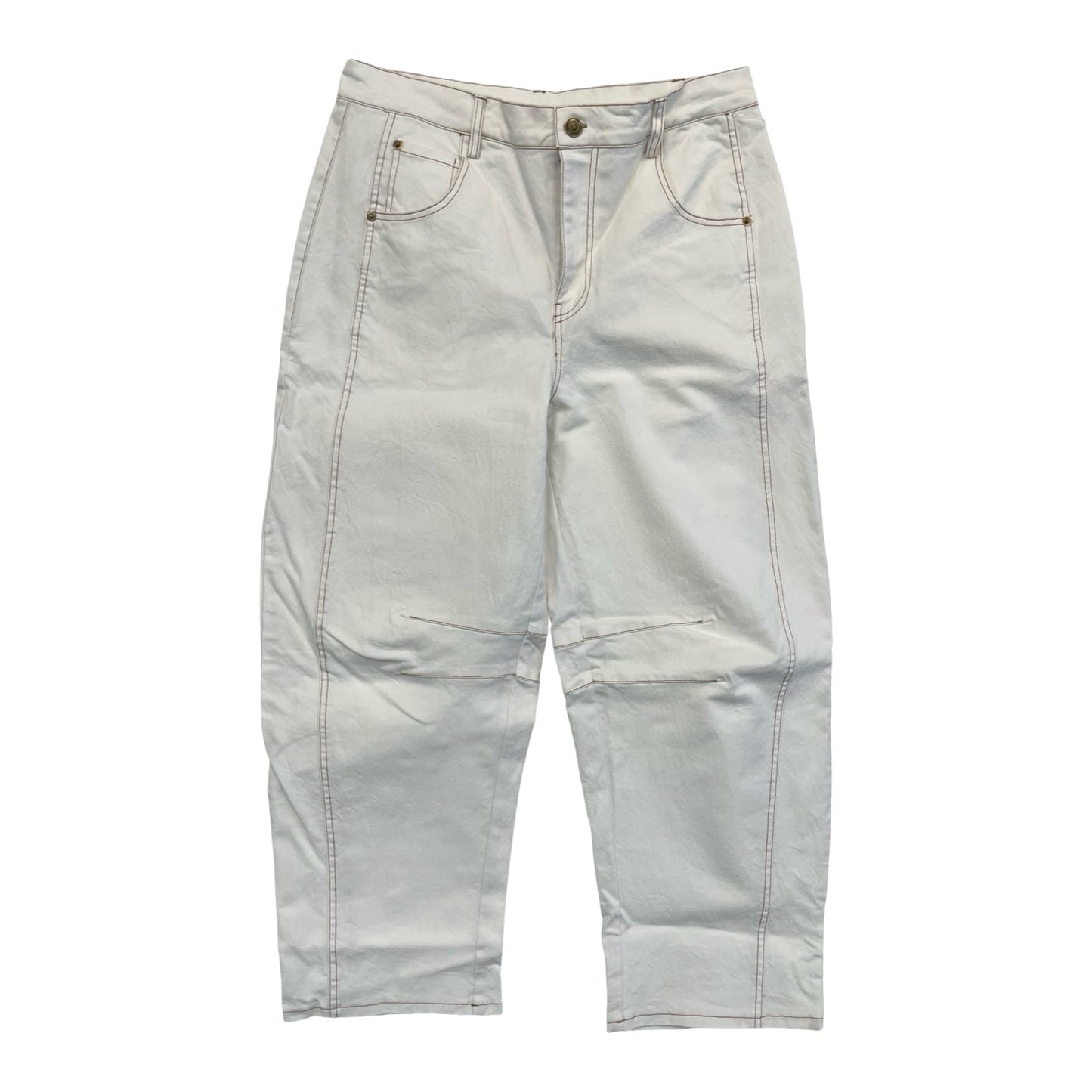 Jeans Boyfriend By Entro In Cream Denim, Size:L