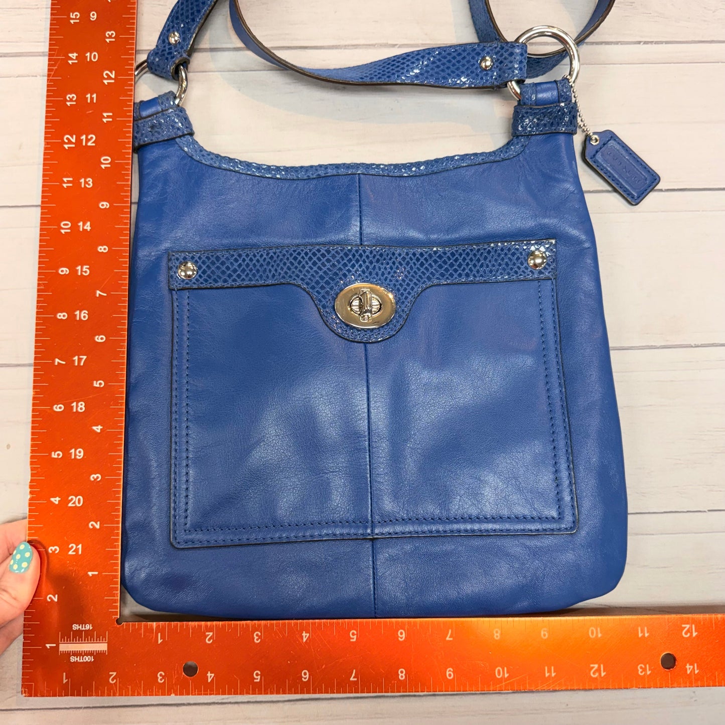 Crossbody Designer By Coach, Size: Medium