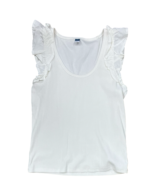 Top Sleeveless By Old Navy In Cream, Size:L