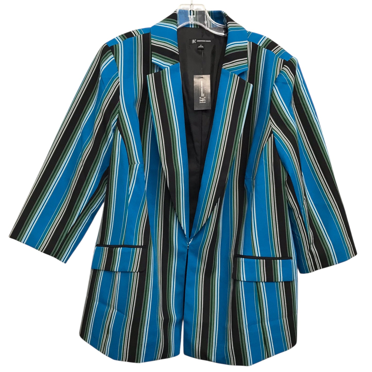 Blazer By Inc In Striped Pattern, Size:2X