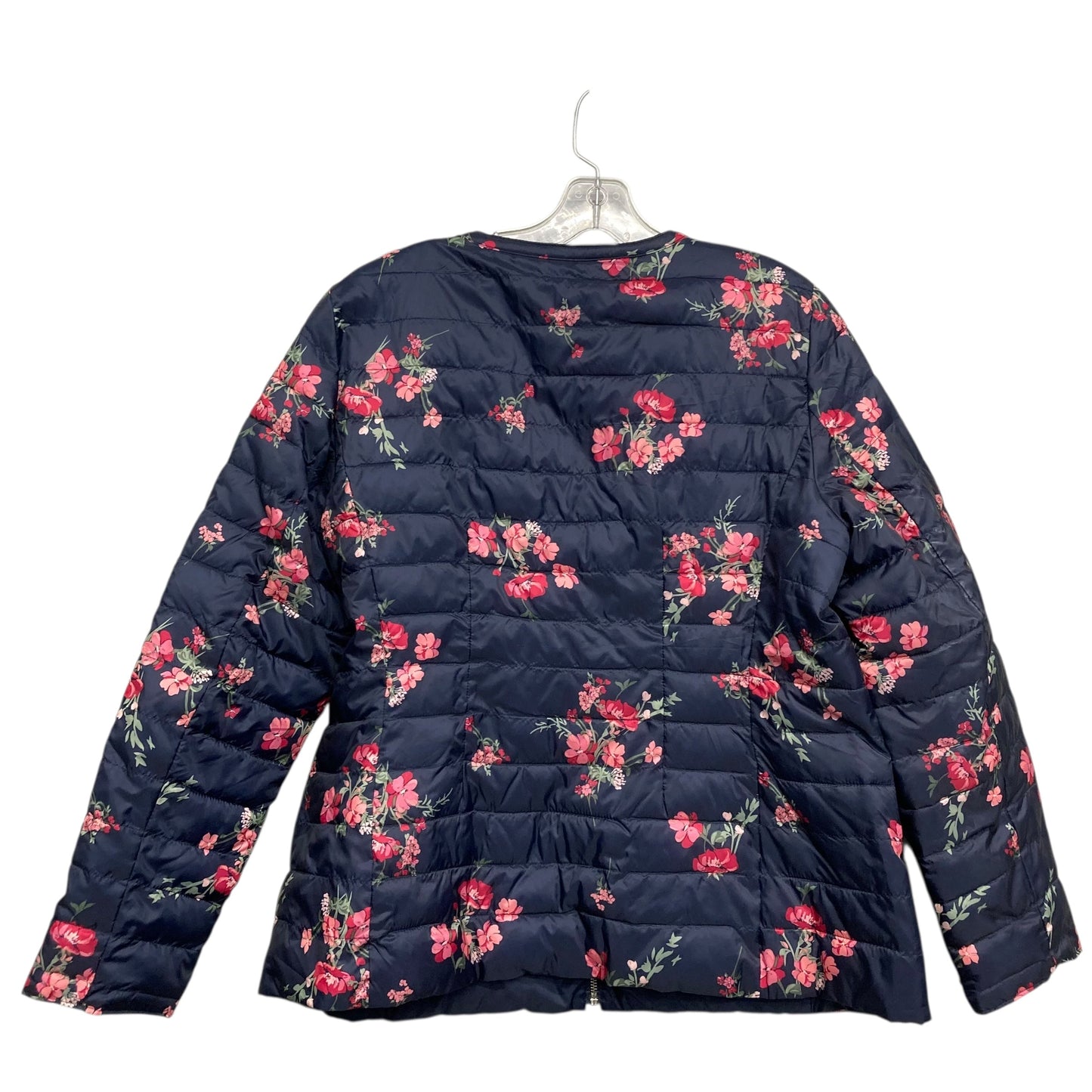 Coat Puffer & Quilted By Charter Club In Floral Print, Size:L