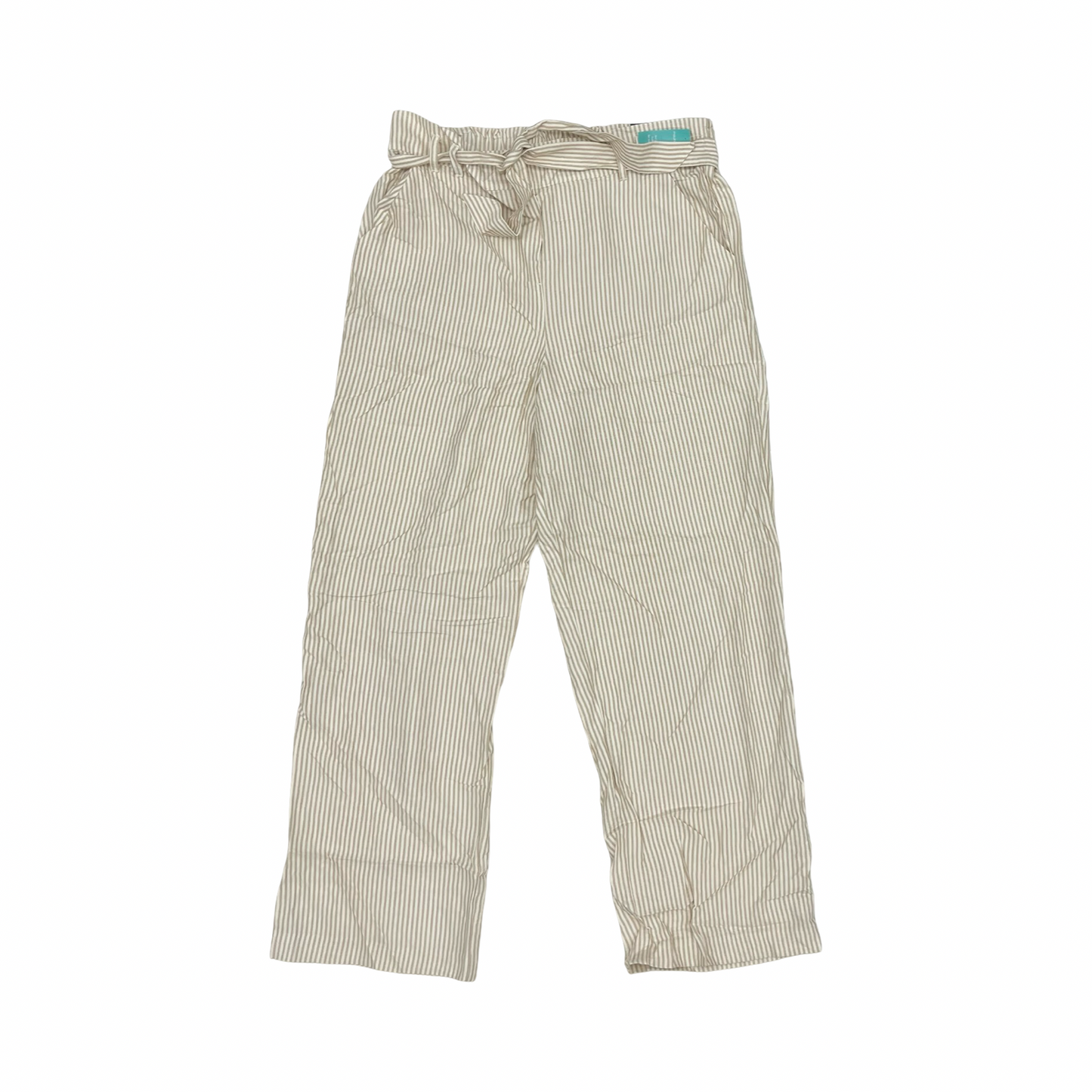 Pants Wide Leg By Maurices In Tan & White, Size:Xl
