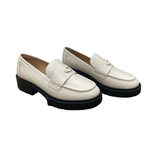 Shoes Designer By Coach In Cream, Size:10