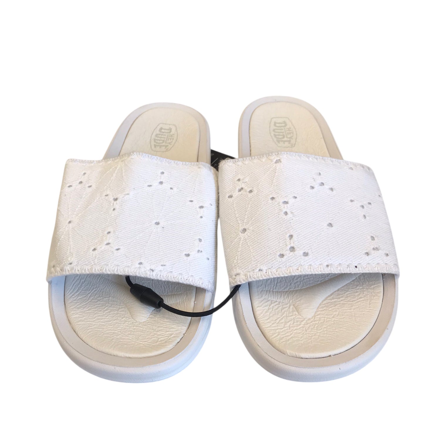 Sandals Flats By Hey Dude In White, Size:8