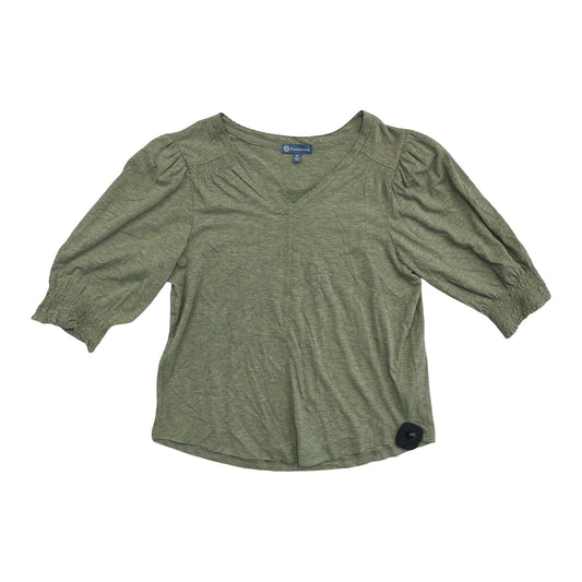 Top 3/4 Sleeve By Democracy In Green, Size:M