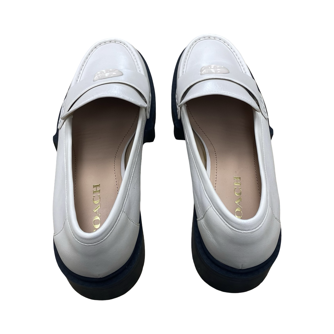 Shoes Designer By Coach In Cream, Size:10