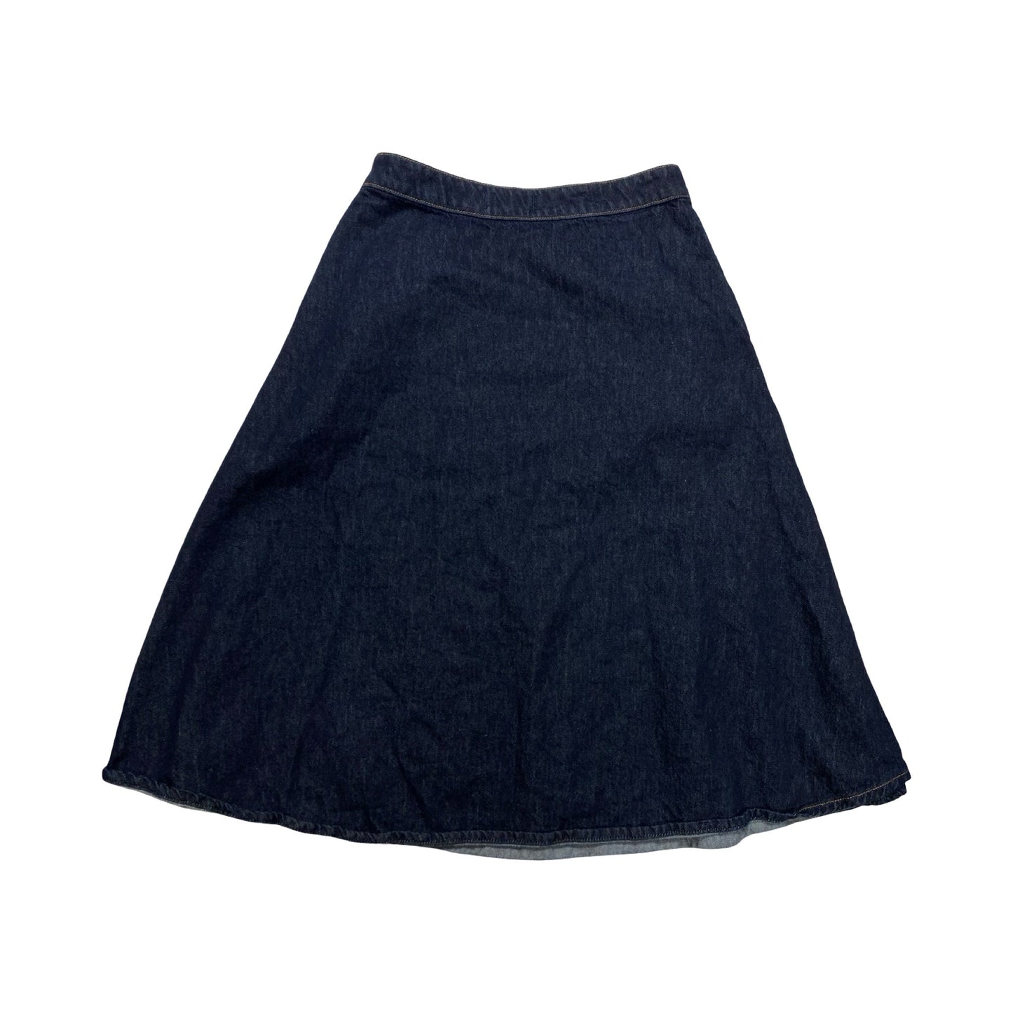 Skirt Midi By Madewell In Blue Denim, Size:6