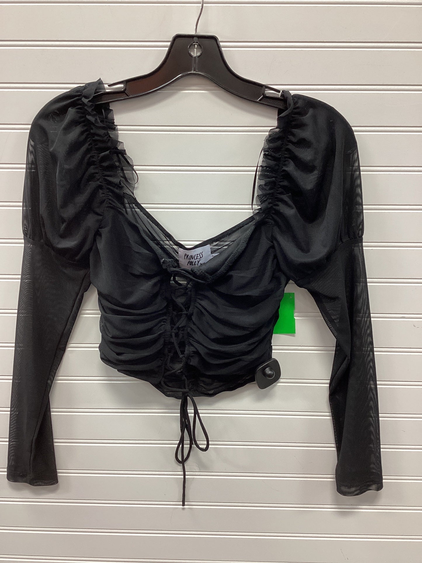 Top Ls By Princess Polly In Black, Size:6