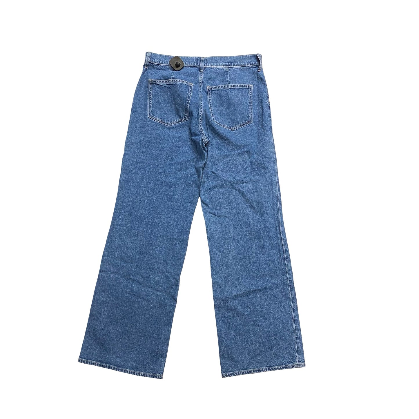 Jeans Wide Leg By J. Crew In Blue Denim, Size:8