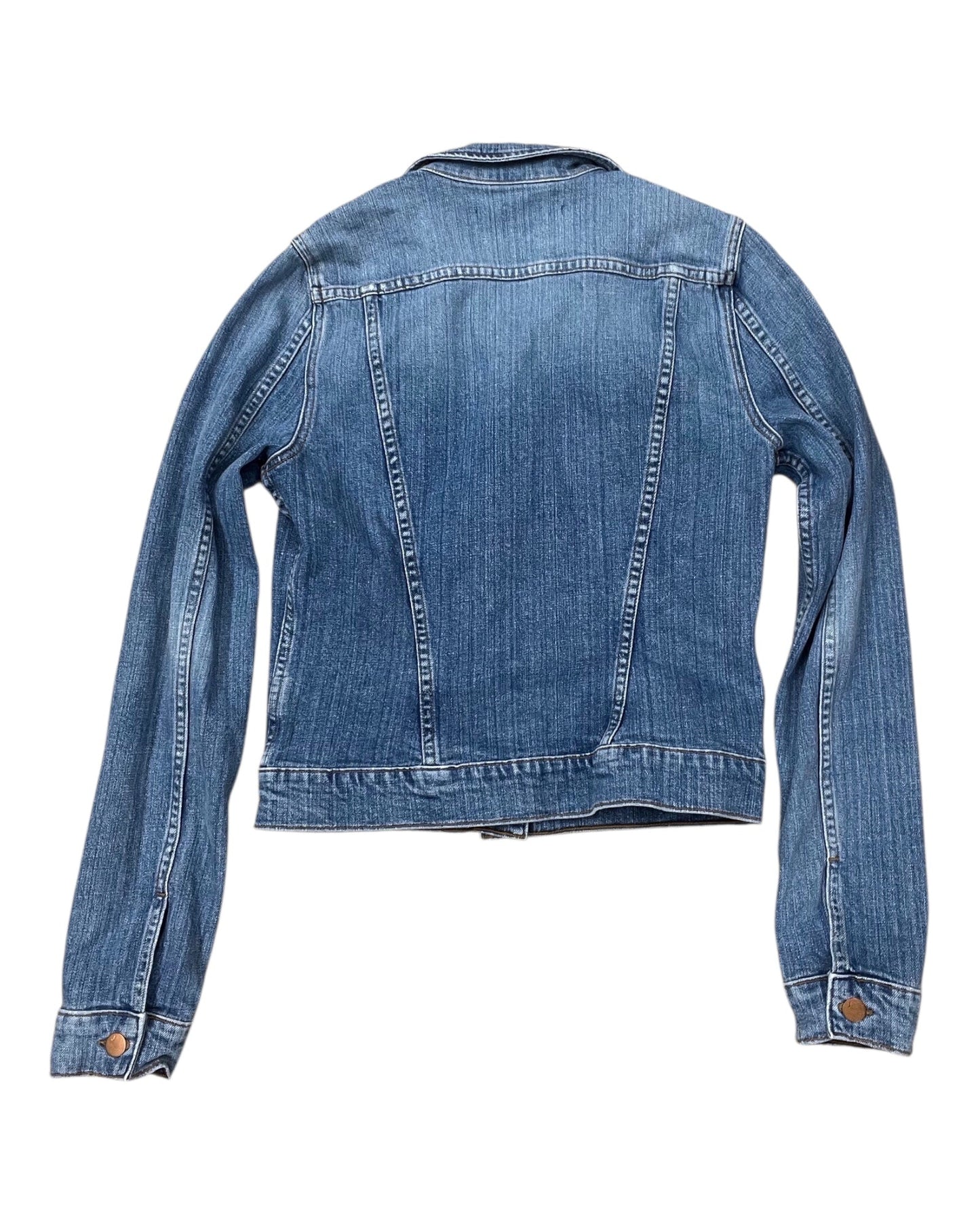 Jacket Denim By J Brand In Blue Denim, Size:M