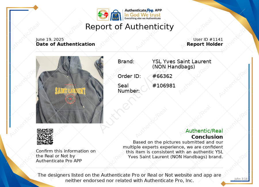 Sweatshirt Luxury Designer By Yves Saint Laurent In Black, Size:Xs