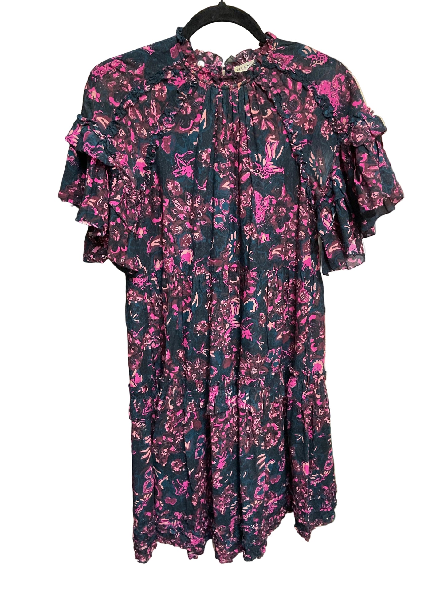 Dress Casual Short By Ulla Johnson In Blue & Purple, Size:2