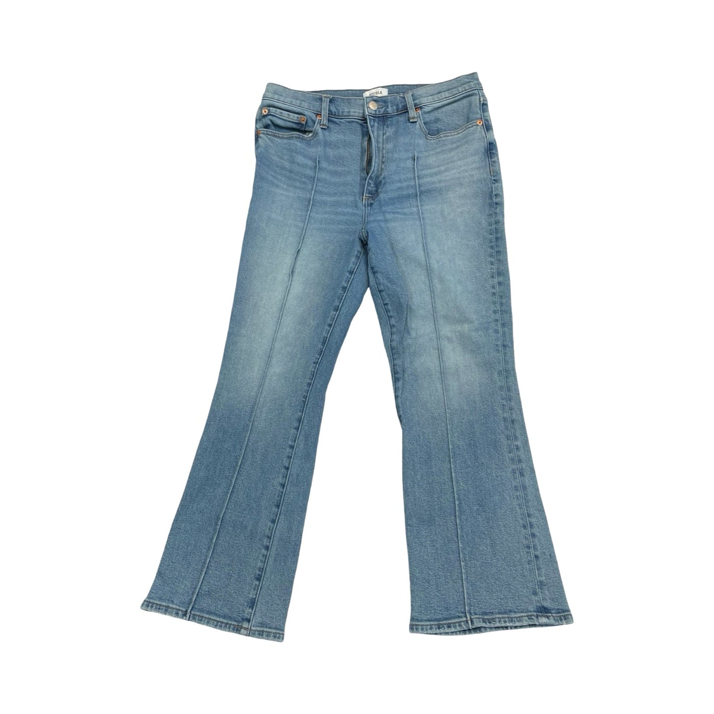 Jeans Flared By Pistola In Blue Denim, Size:12