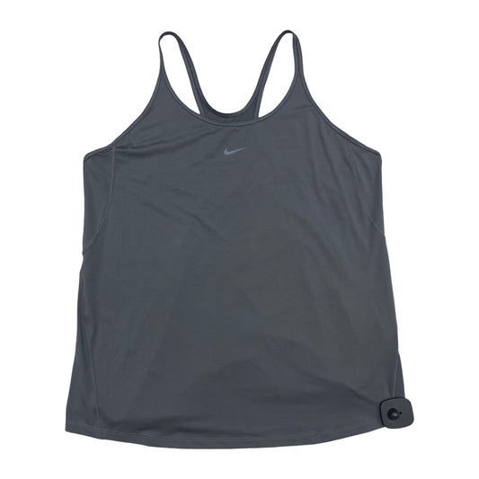 Athletic Tank Top By Nike In Grey, Size:L