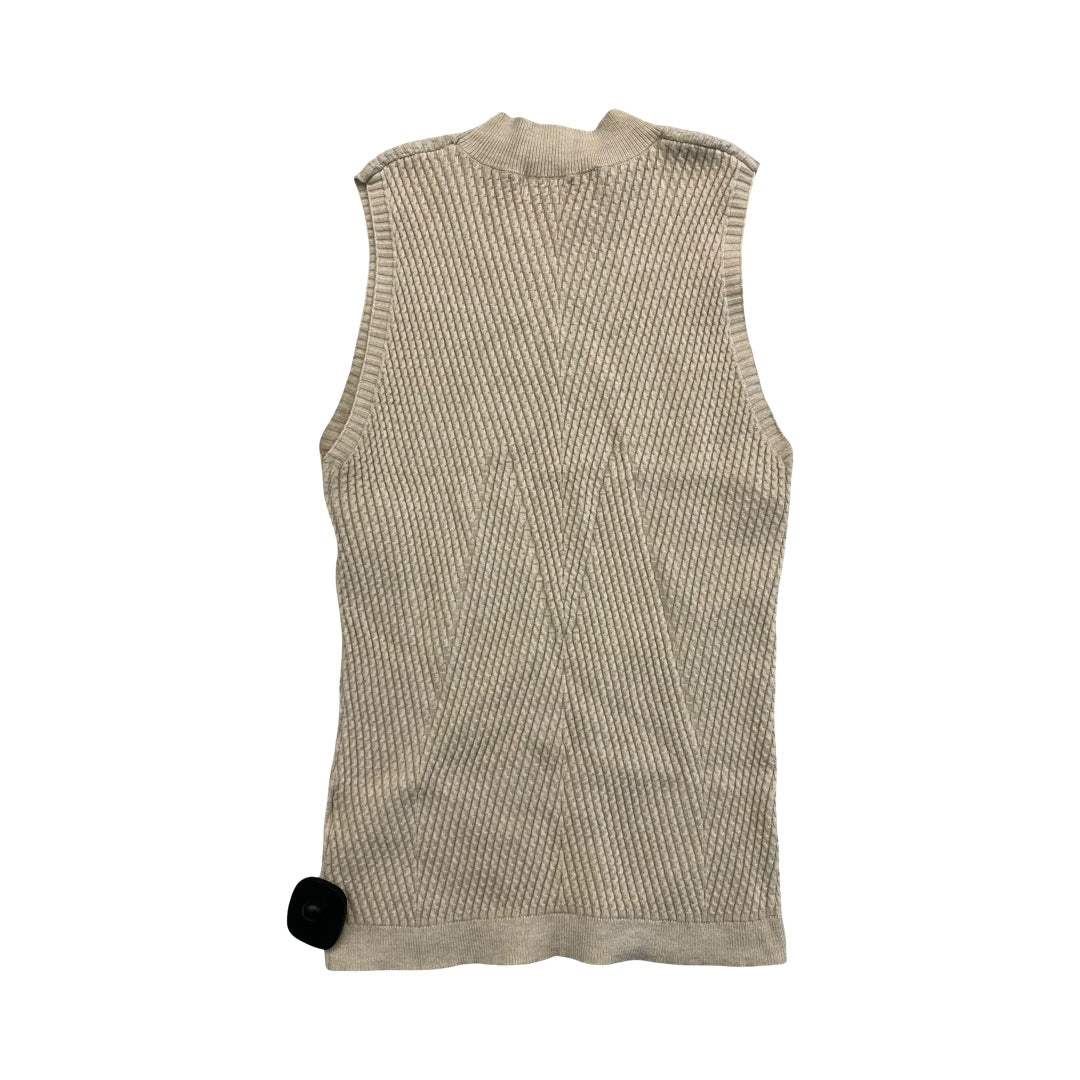 Top Sleeveless By Magaschoni In Tan, Size:M